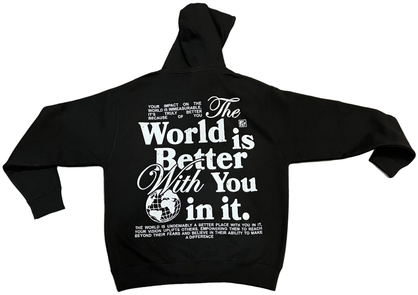 Cozy black Father Figure Hoodie with a bold logo, showcasing strength and style for casual, everyday wear.