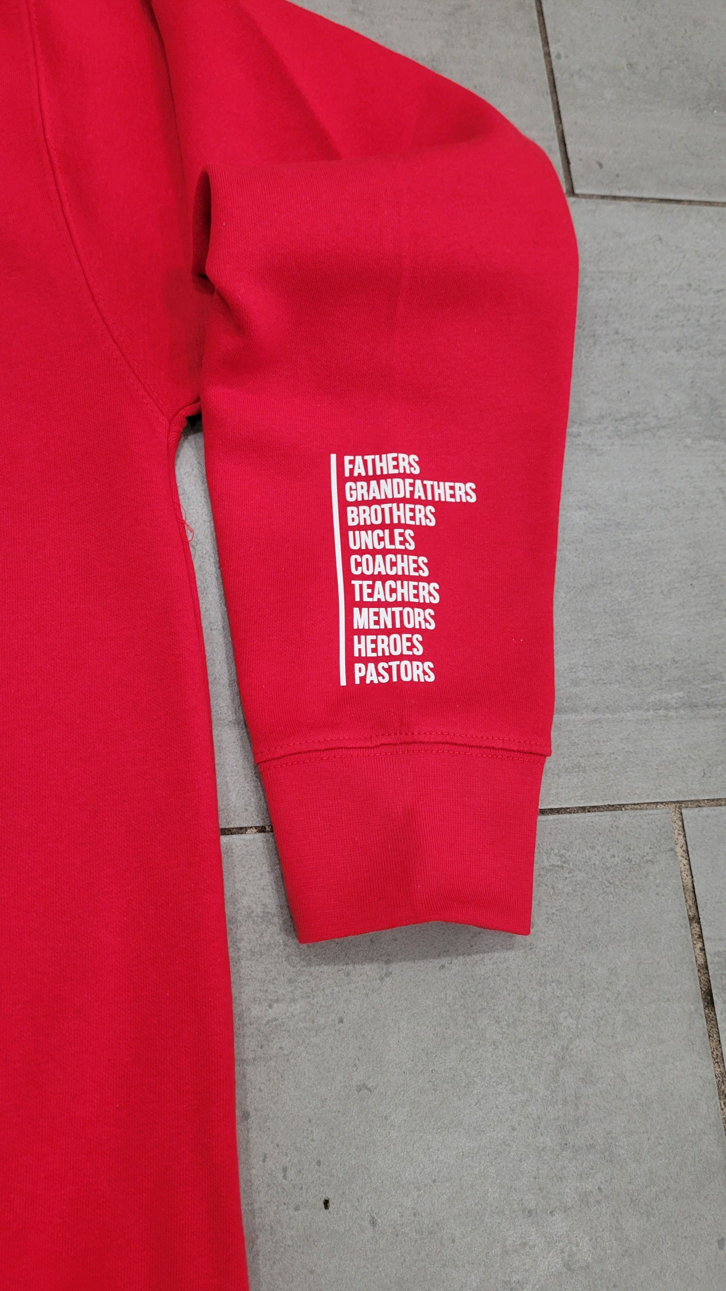 Cozy gray vintage sweatshirt showcasing a nostalgic design with four men and bold 'Father Figure' text.
