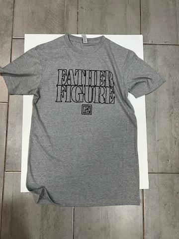 Stylish F2 "Hollowed Classic" tee in heavy weight cotton, featuring a bold outlined Father Figure stamp design.