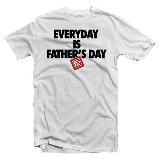 Stylish Spring F2 “EVERYDAY” Classic tee in a comfy crew neck design, perfect for great dads celebrating every day.