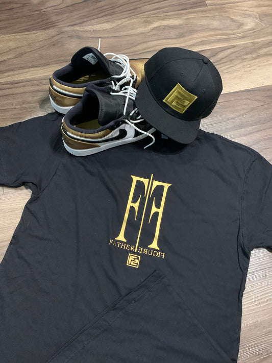 Stylish F2 Gold “Mirror” Tee in a classic crew neck design, perfect for a fresh, comfortable look at any event.
